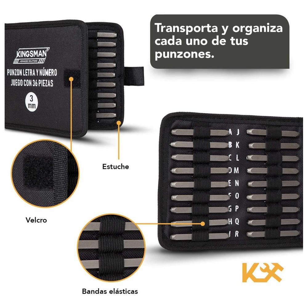 Foto 4 pulgar | Juego de Punzones Kingsman 36 Piezas