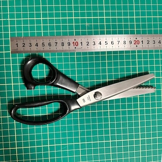 Foto 3 | Tijeras Para Tela Textil Sastre Zig Zag 22cm De Largo Eo Safe Imports Esi-19789 Negro