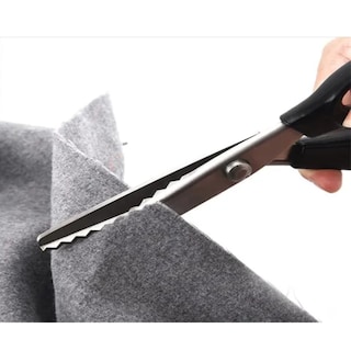 Foto 4 | Tijeras Para Tela Textil Sastre Zig Zag 22cm De Largo Eo Safe Imports Esi-19789 Negro
