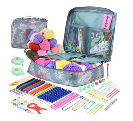 Kit de Agujas para Tejer  108 Piezas con Accesorios Multicolores