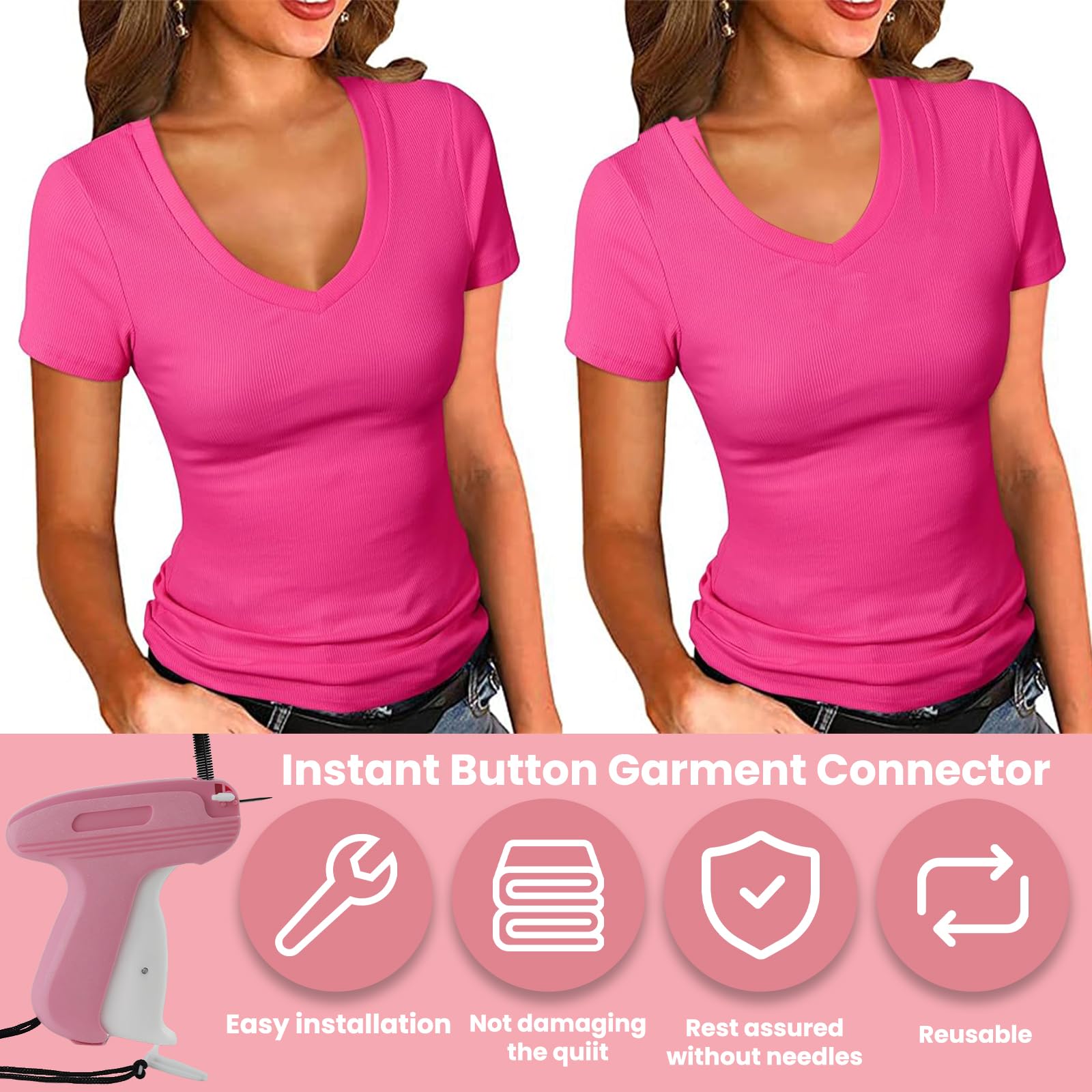 Foto 2 | Kit De Recambio Para Minipistola Stitch Gun, Color Rosa Con Agujas - Venta Internacional.
