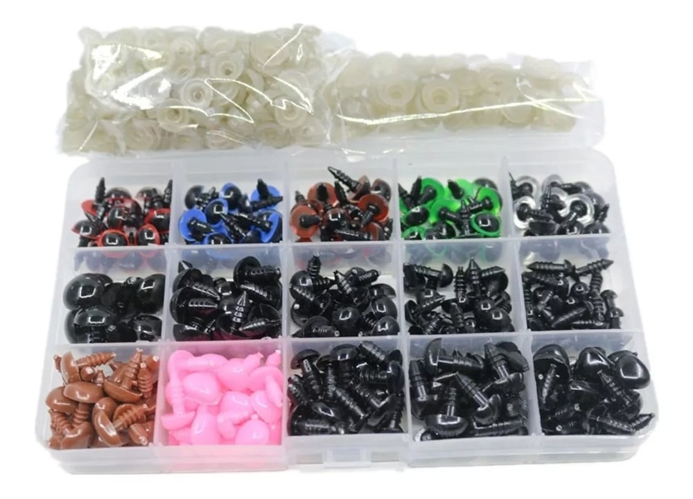 Foto 3 | Set Safety Eyes And Nose, 560 Unidades, Para Manualidades Con Amigurumi - Venta Internacional.