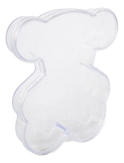 Foto 1 | Caja Decorativa Oso Plástico Transparente Selanusa