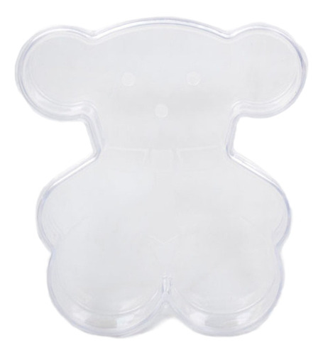 Foto 3 pulgar | Caja Decorativa Oso Plástico Transparente Selanusa