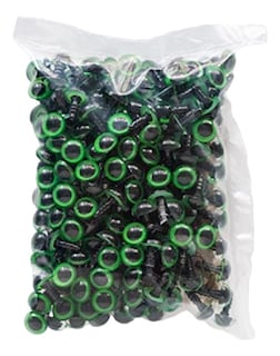 Foto 1 | Ojos De Seguridad 200 Pares Verdes 12mm Selanusa