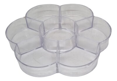 Foto 3 | Caja Decorativa Flor Transparente Con Divisiones Selanusa