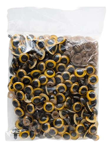 Foto 1 | Ojos de Seguridad Selanusa 18 mm Amarillo 200 Pares
