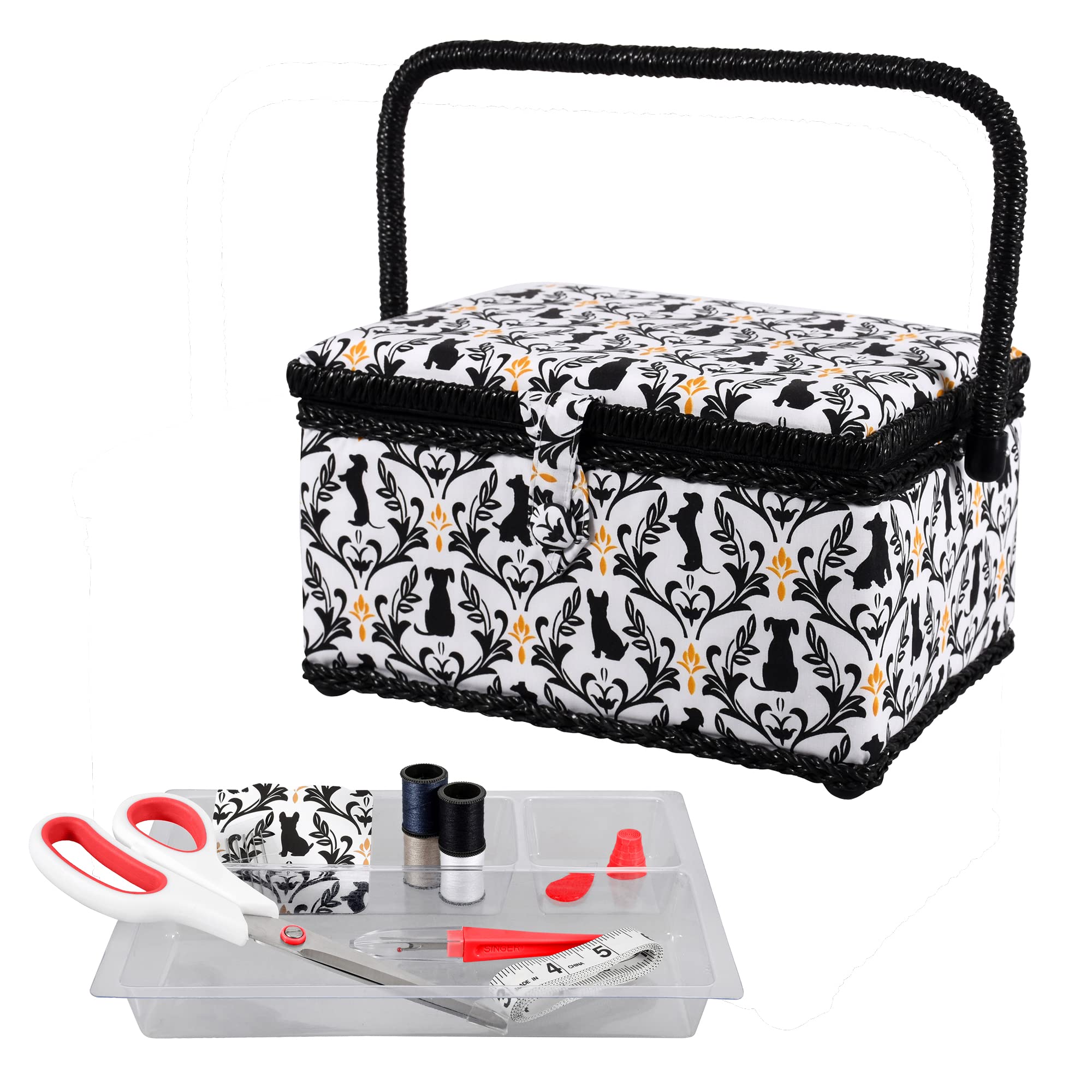 Foto 1 | Cesta De Costura Singer Con Kit De Costura: Agujas, Hilo Y Tijeras - Venta Internacional.