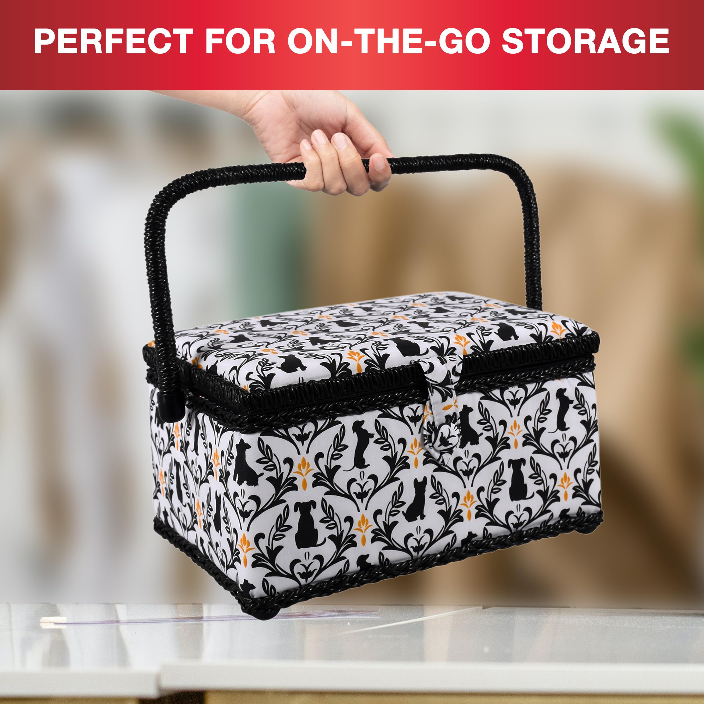 Foto 7 | Cesta De Costura Singer Con Kit De Costura: Agujas, Hilo Y Tijeras - Venta Internacional.