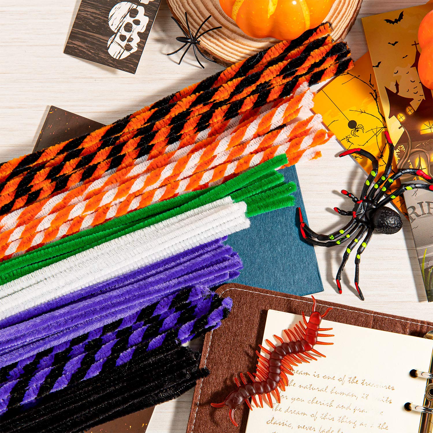 Foto 6 pulgar | Juego De Limpiapipas Craft Supplies Whaline Para Halloween, 500 Unidades - Venta Internacional.