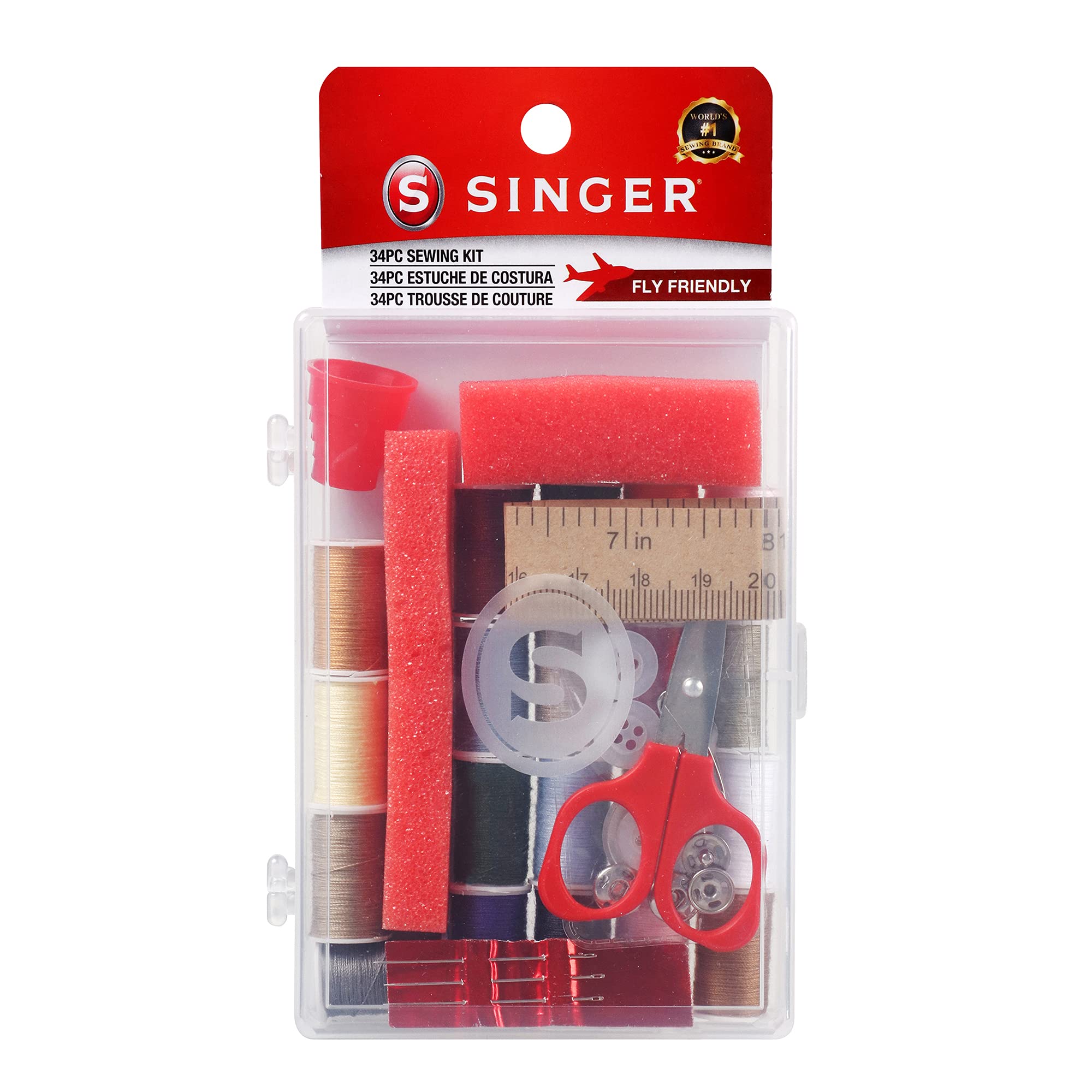 Foto 4 pulgar | Kit De Costura Singer Travel, Caja De Almacenamiento Con Notions, 34 Unidades - Venta Internacional.