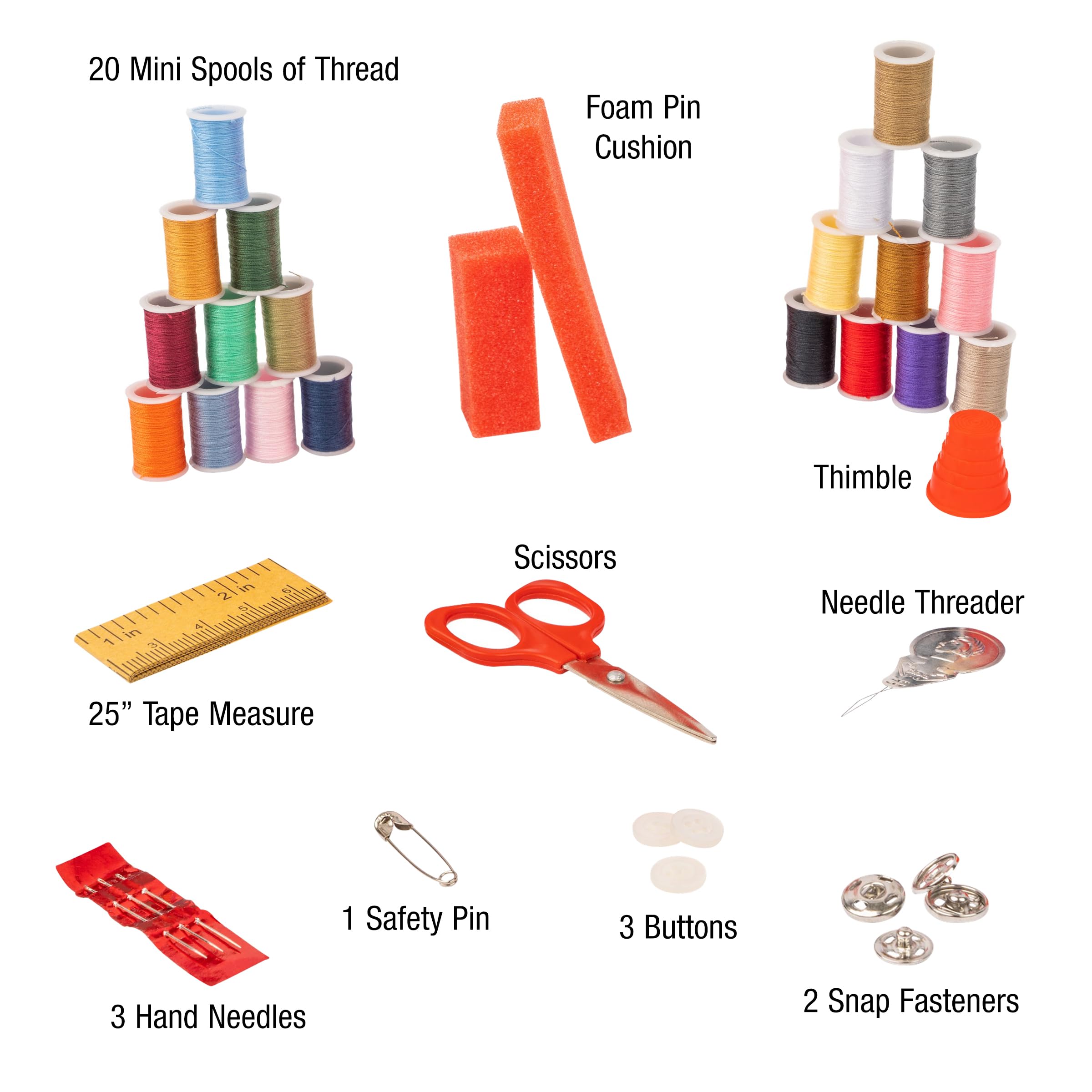 Foto 5 pulgar | Kit De Costura Singer Travel, Caja De Almacenamiento Con Notions, 34 Unidades - Venta Internacional.