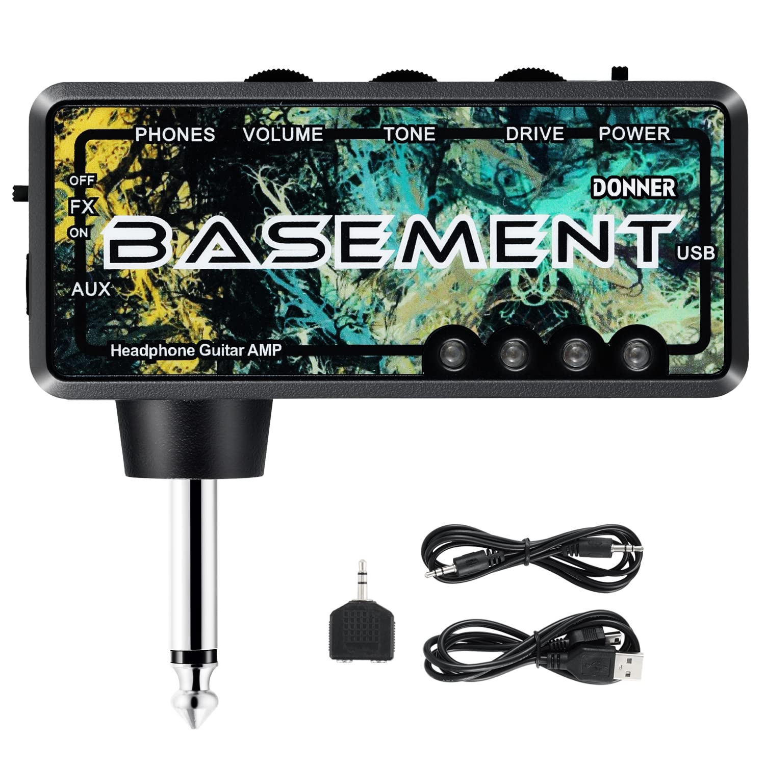 Foto 1 | Amplificador De Auriculares Para Bajo Eléctrico Donner Basement, Recargable Por Usb - Venta Internacional.