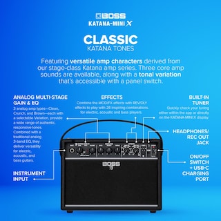 Foto 4 | Amplificador Portátil Para Guitarra Boss Katana-mini X 10w - Venta Internacional.