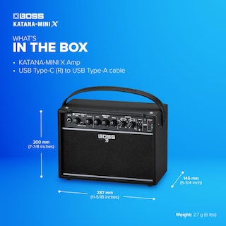 Foto 6 | Amplificador Portátil Para Guitarra Boss Katana-mini X 10w - Venta Internacional.