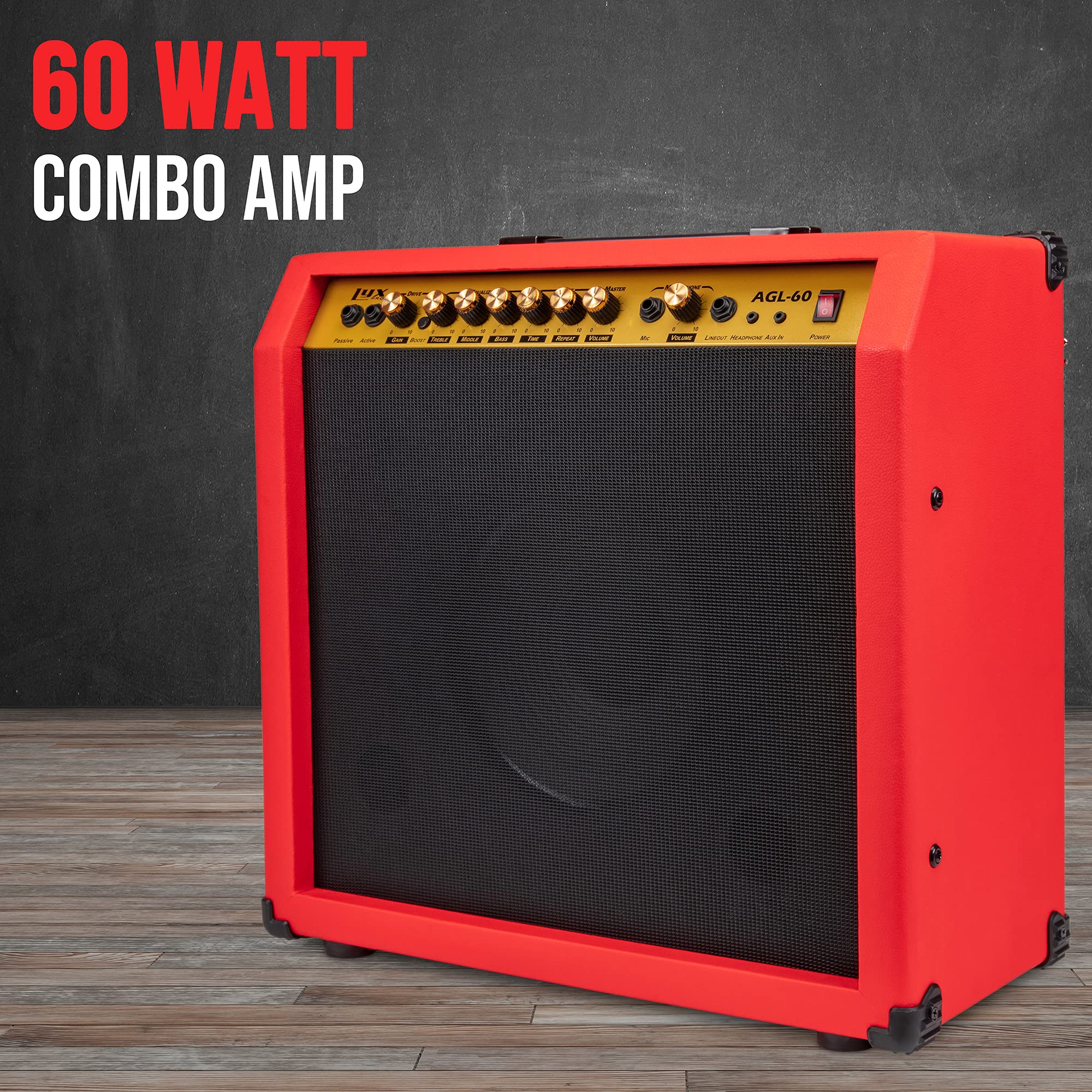 Foto 4 pulgar | Amplificador De Guitarra Eléctrica Lyxpro Combo De 60 W Con Altavoz De 10» - Venta Internacional.