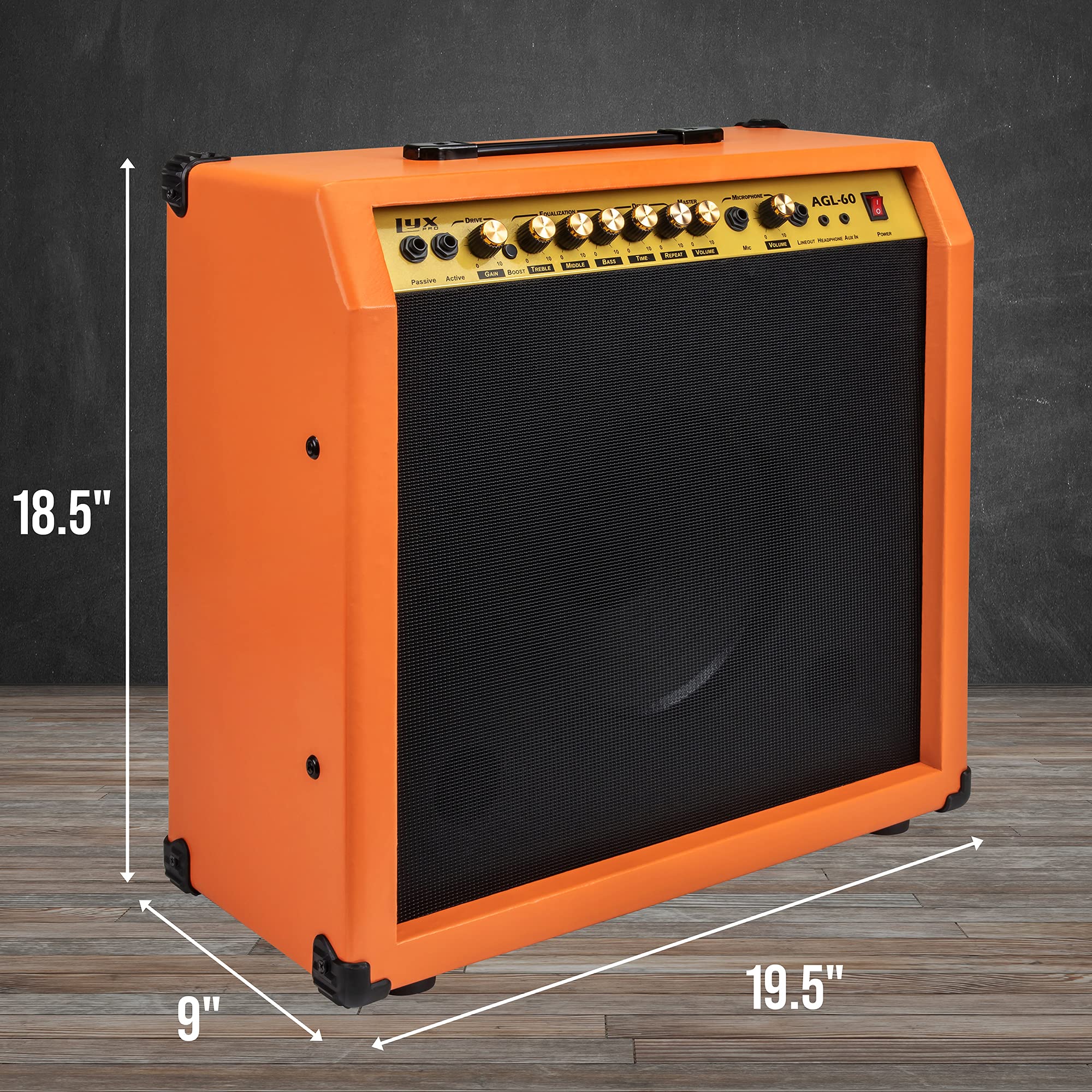 Foto 6 pulgar | Amplificador De Guitarra Eléctrica Lyxpro Combo De 60 W Con Altavoz De 10» - Venta Internacional.
