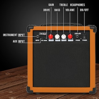 Foto 3 | Amplificador Para Guitarra Eléctrica Lyxpro De 20 W Con Altavoz De Caoba - Venta Internacional.
