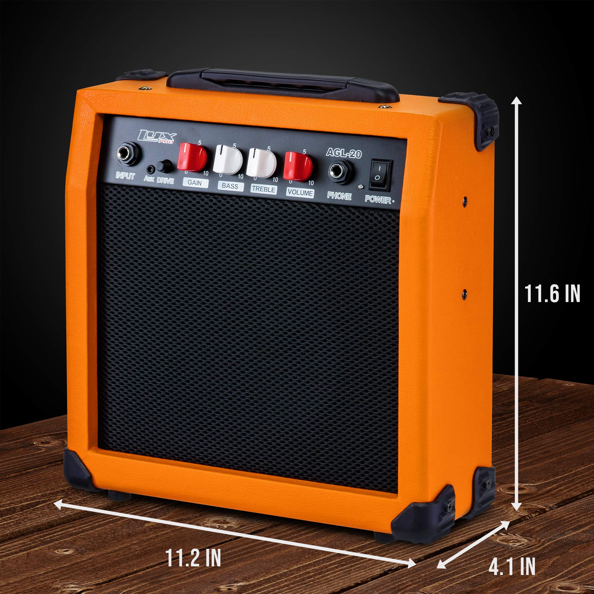 Foto 6 pulgar | Amplificador Para Guitarra Eléctrica Lyxpro De 20 W Con Altavoz - Sunburst - Venta Internacional.