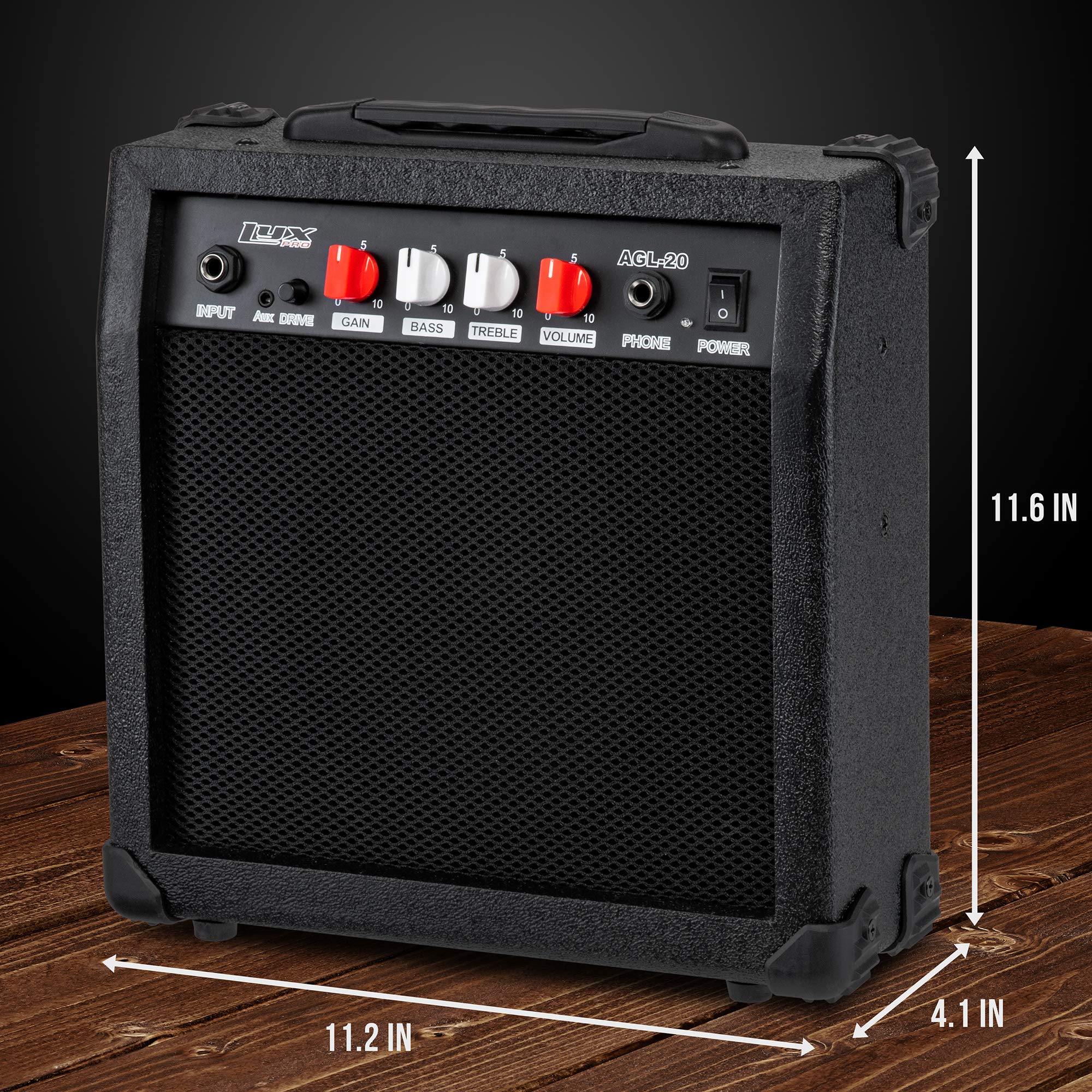 Foto 5 pulgar | Amplificador Lyxpro De 20 W Para Guitarra Eléctrica Con Altavoz, Color Negro - Venta Internacional.