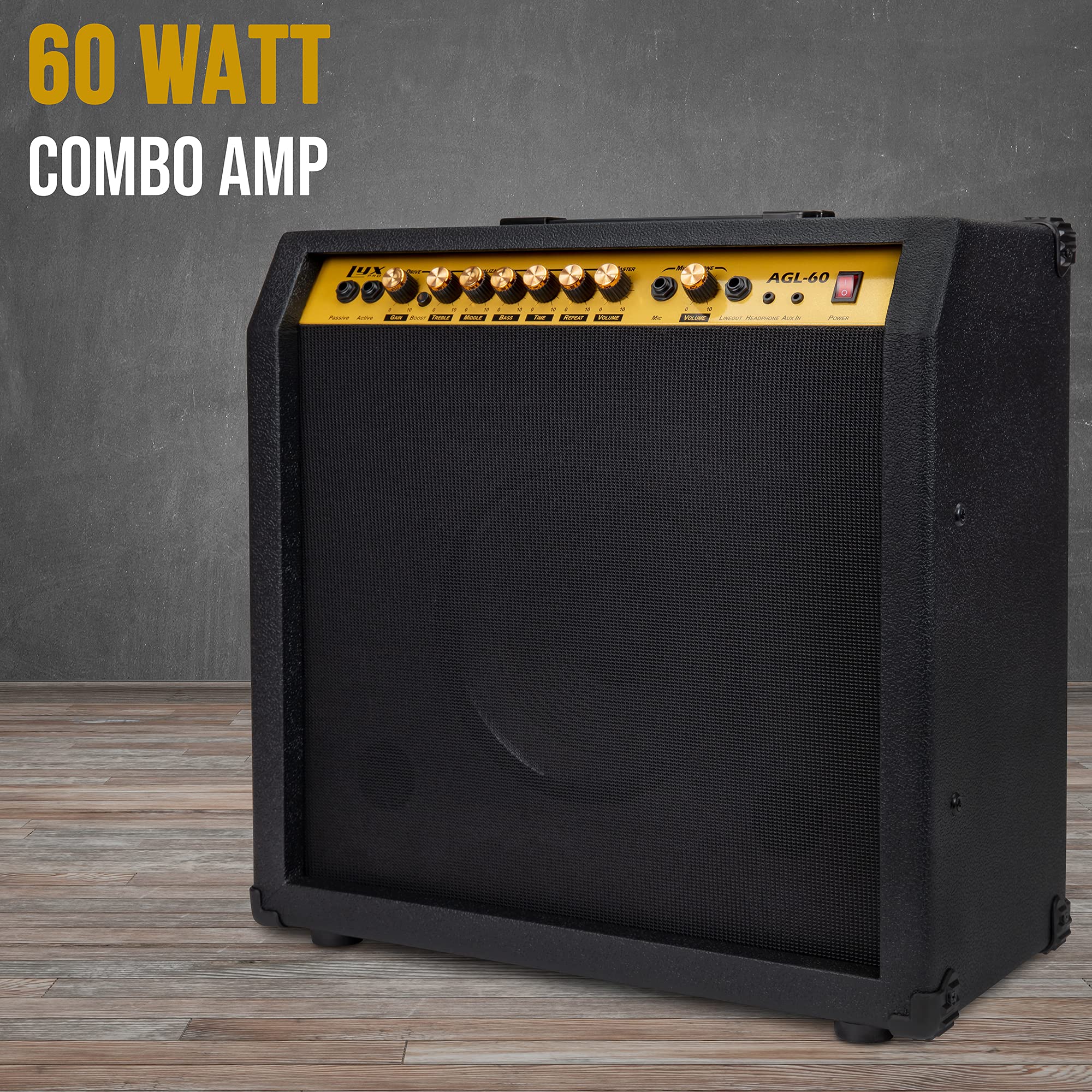 Foto 4 pulgar | Amplificador De Guitarra Eléctrica Lyxpro Combo De 60 W Con Altavoz De 10» - Venta Internacional.