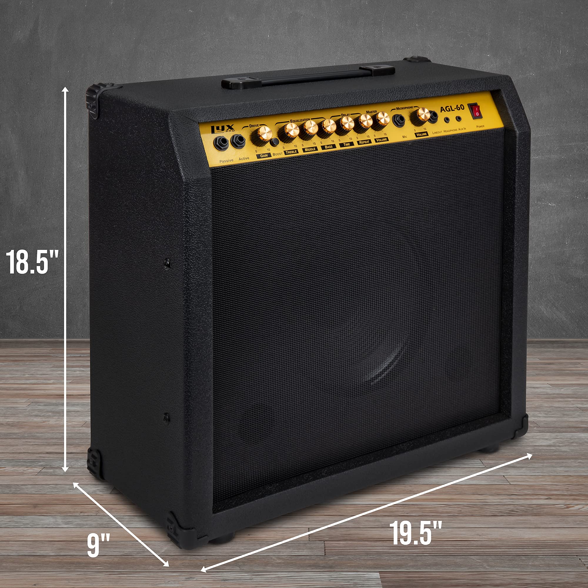 Foto 6 pulgar | Amplificador De Guitarra Eléctrica Lyxpro Combo De 60 W Con Altavoz De 10» - Venta Internacional.