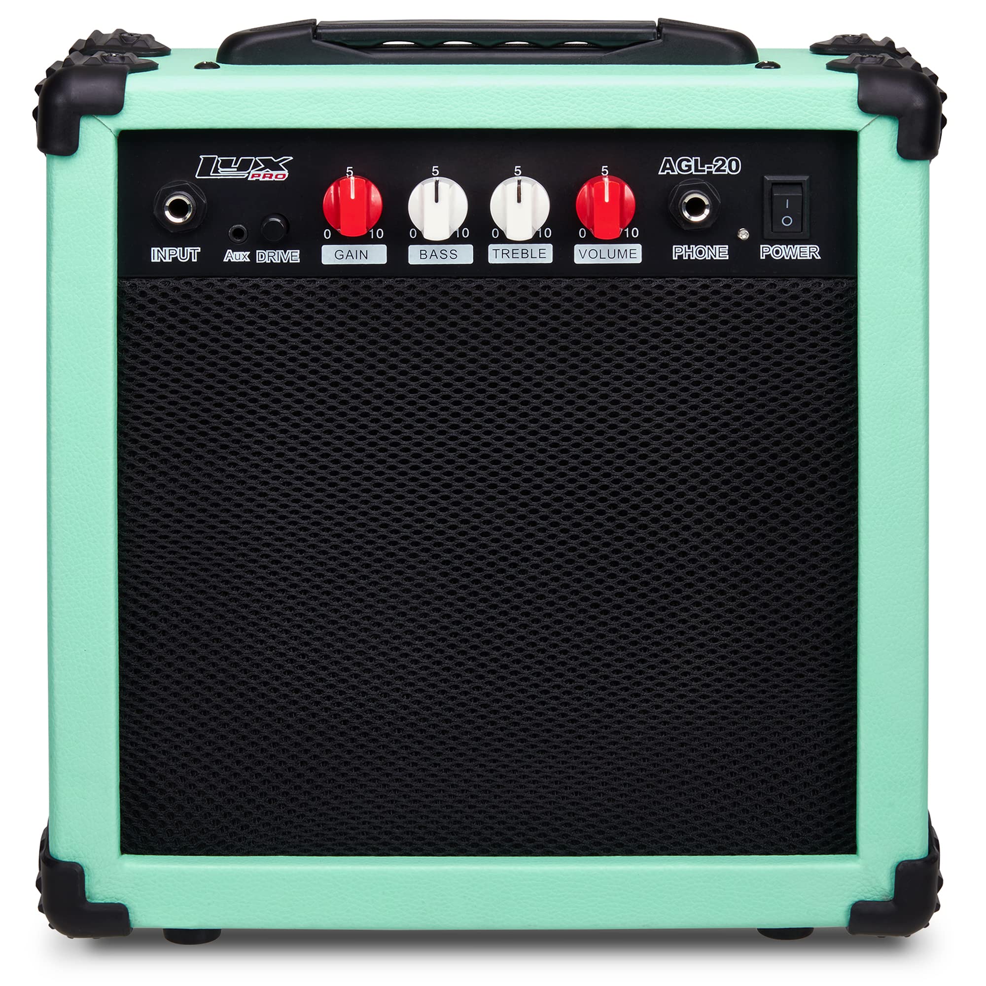 Foto 2 pulgar | Amplificador Para Guitarra Eléctrica Lyxpro De 20 W Con Altavoz Verde - Venta Internacional.