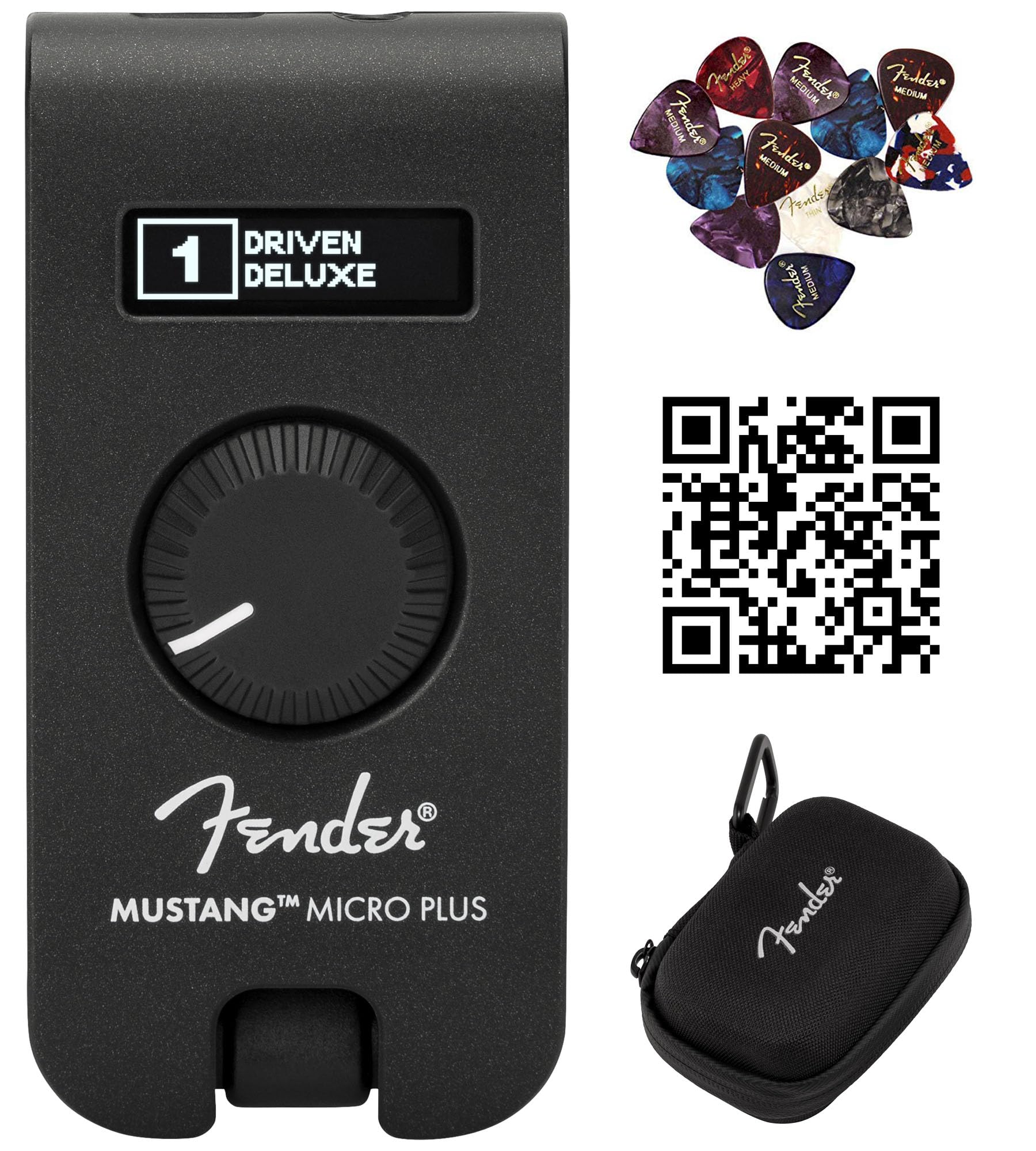 Foto 1 | Amplificador De Auriculares Fender Mustang Micro Plus Con Funda Y Púa - Venta Internacional.