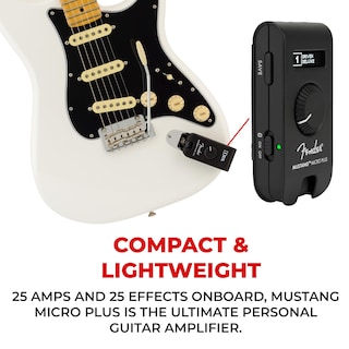 Foto 5 | Amplificador De Auriculares Fender Mustang Micro Plus Con Funda Y Púa - Venta Internacional.