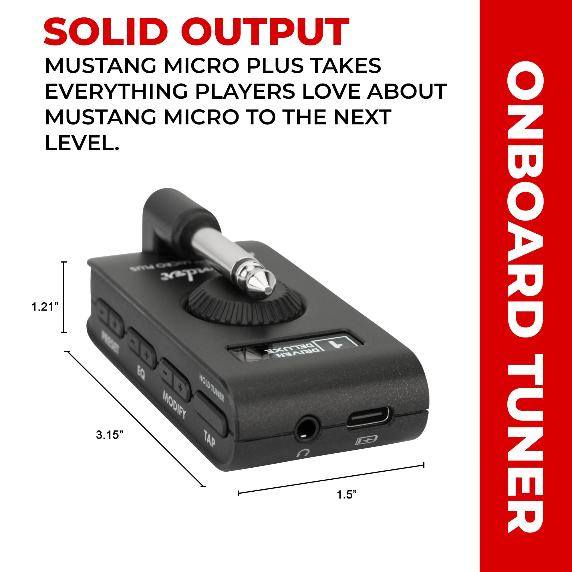 Foto 7 pulgar | Amplificador De Auriculares Fender Mustang Micro Plus Con Funda Y Púa - Venta Internacional.