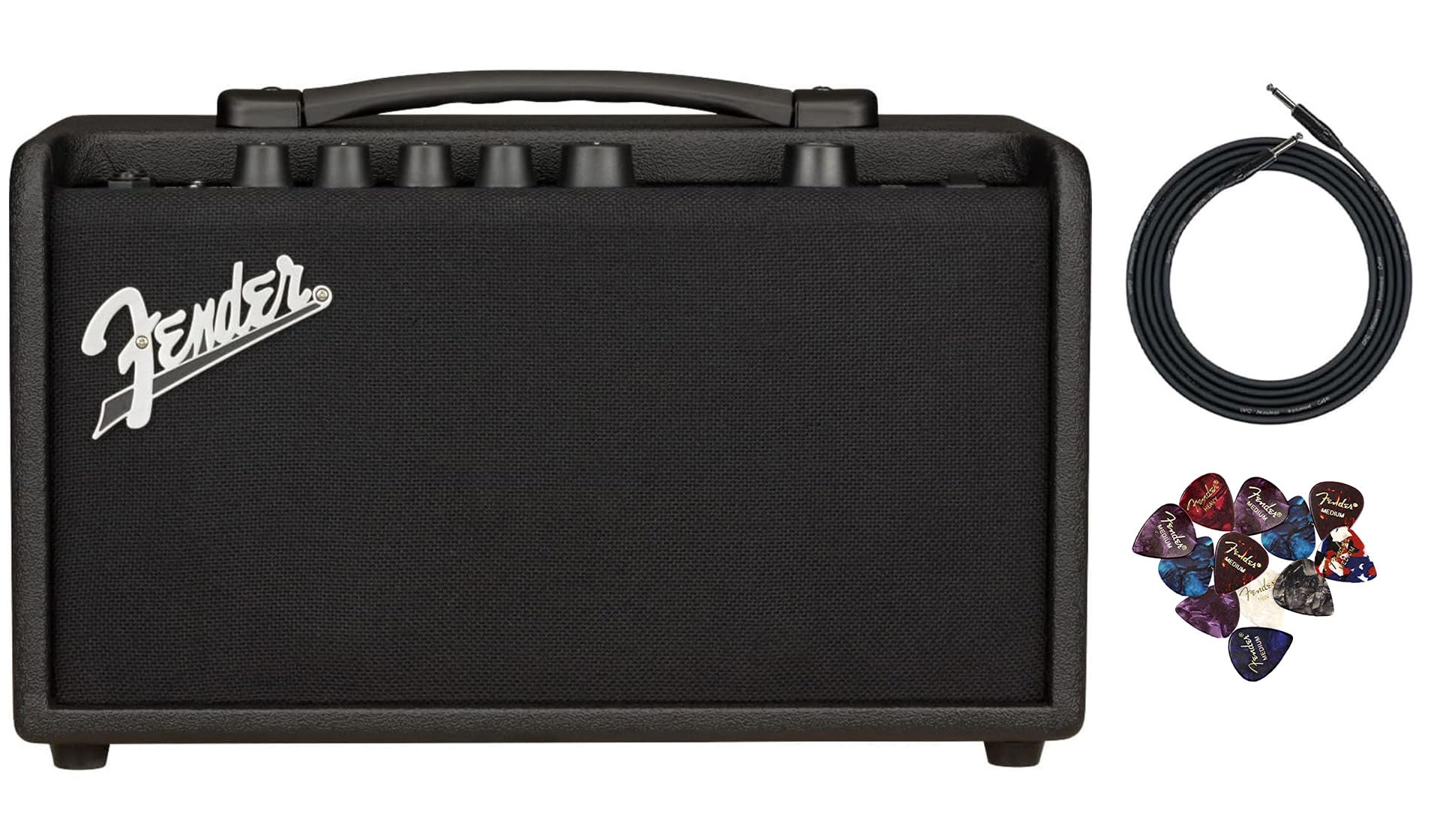 Amplificador Fender Mustang Lt40s Estéreo De 40 W Con Cable Y Púas - Venta Internacional.