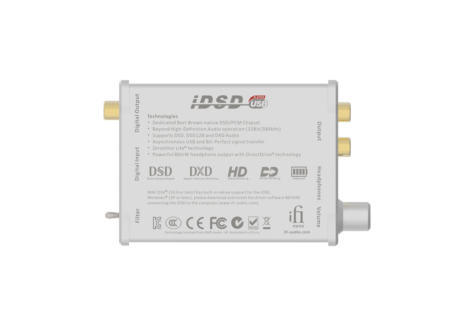 Foto 7 pulgar | Amplificador Dac/para Auriculares Wifi Nano Idsd Con Dsd/dxd/pcm True Native - Venta Internacional.