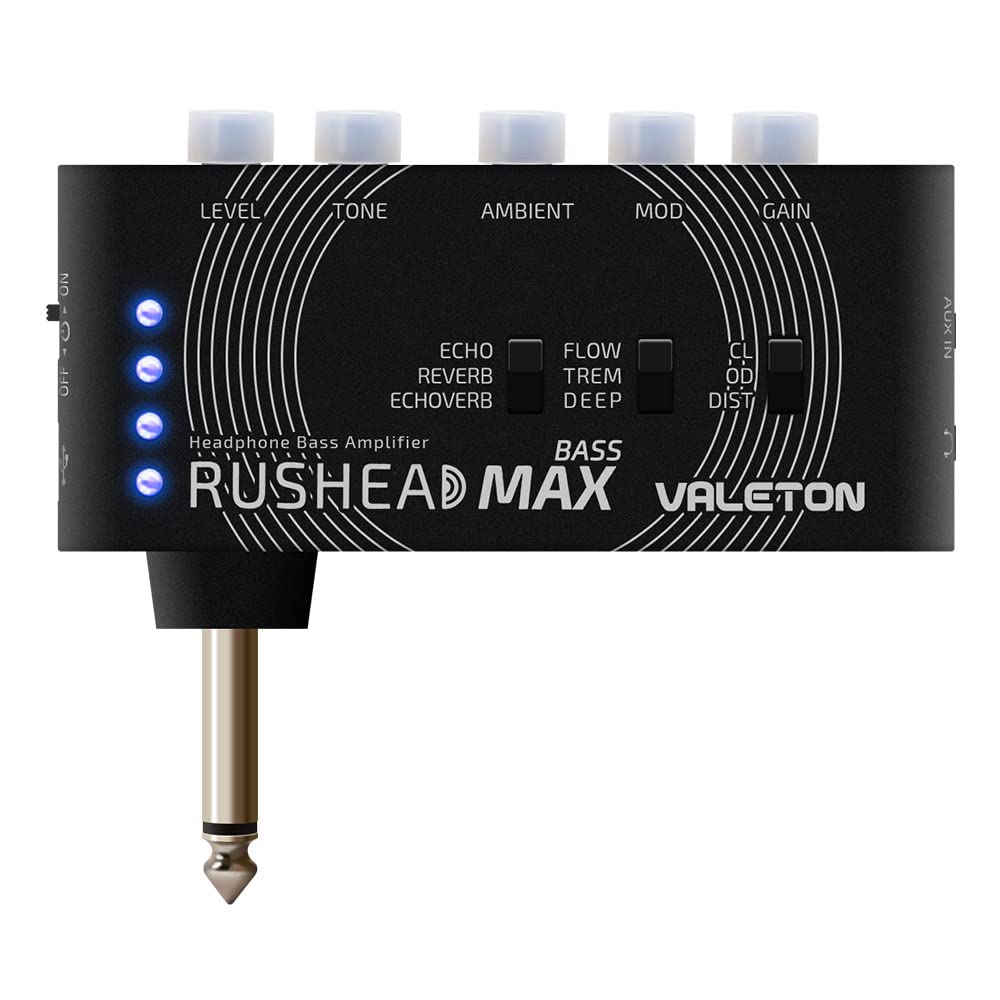 Foto 2 pulgar | Amplificador De Auriculares Valeton Rushead Max Bass Recargable Por Usb - Venta Internacional.