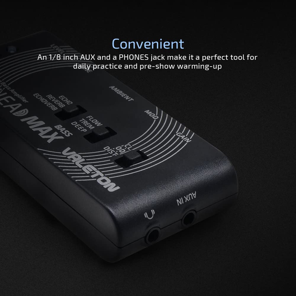 Foto 5 pulgar | Amplificador De Auriculares Valeton Rushead Max Bass Recargable Por Usb - Venta Internacional.
