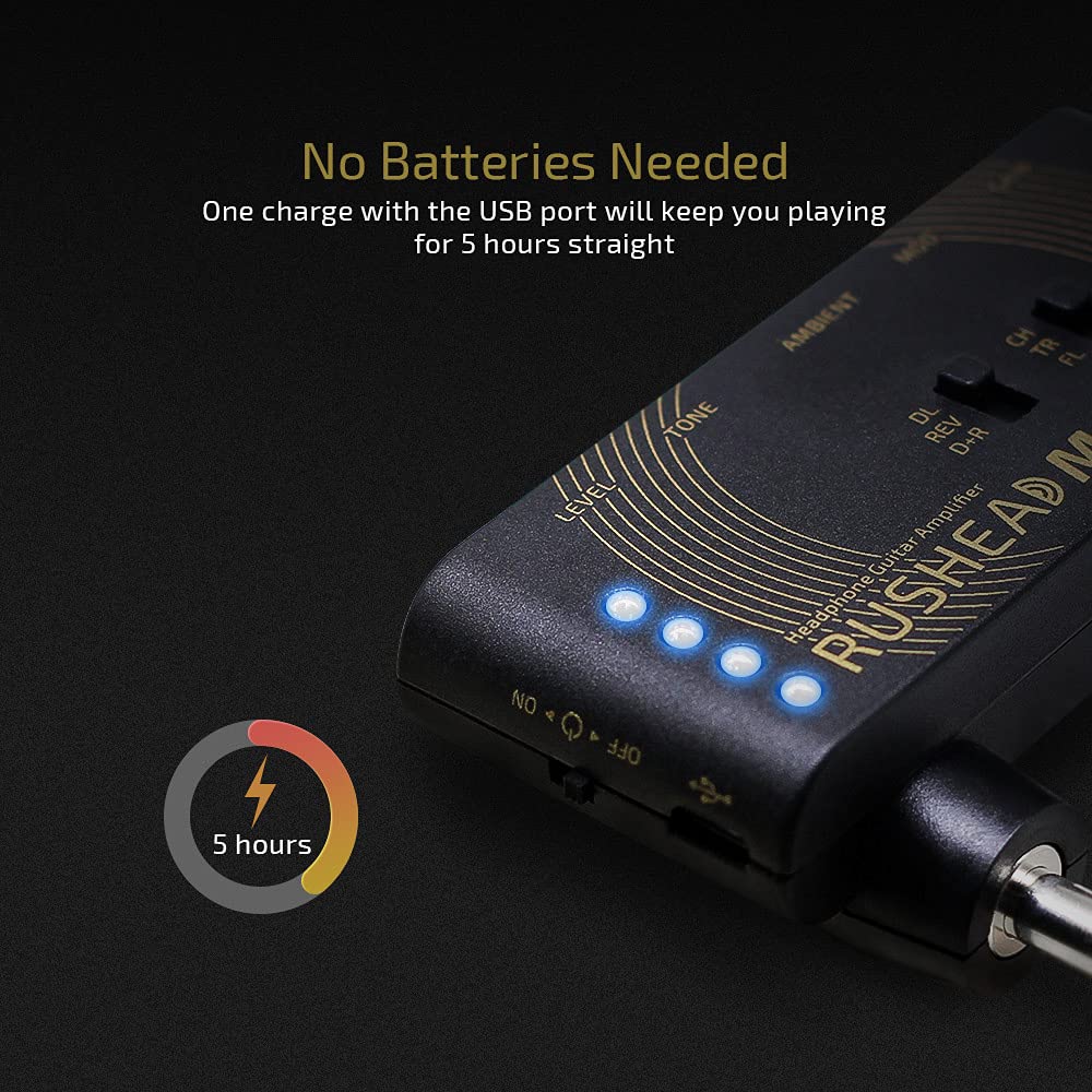 Foto 6 pulgar | Amplificador Portátil De Bolsillo Para Guitarra Y Bajo Valeton Rushead Max - Venta Internacional.