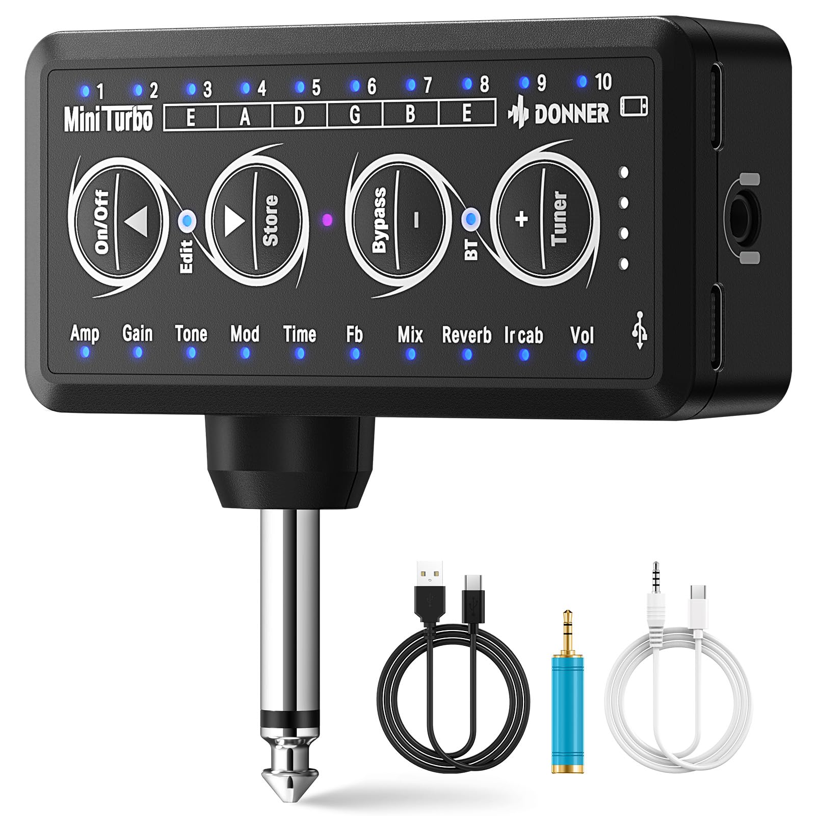 Foto 2 pulgar | Amplificador De Auriculares Para Guitarra Donner Mini Turbo, Modelos De 10 Amperios, Sintonizador - Venta Internacional.