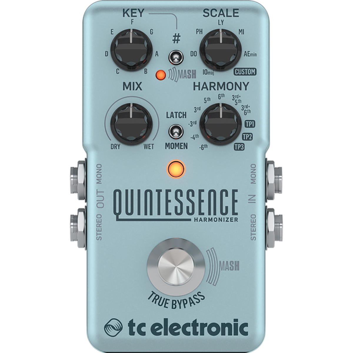 Pedal para Guitarra Tc Electronic Quintessence Harmoni Azul