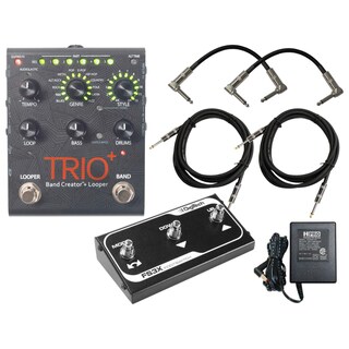 Foto 1 | Digitech Trio+ Band Creator + Looper Con Pedal Fs3x, 4 Cables Y Fuente De Alimentación - Venta Internacional.