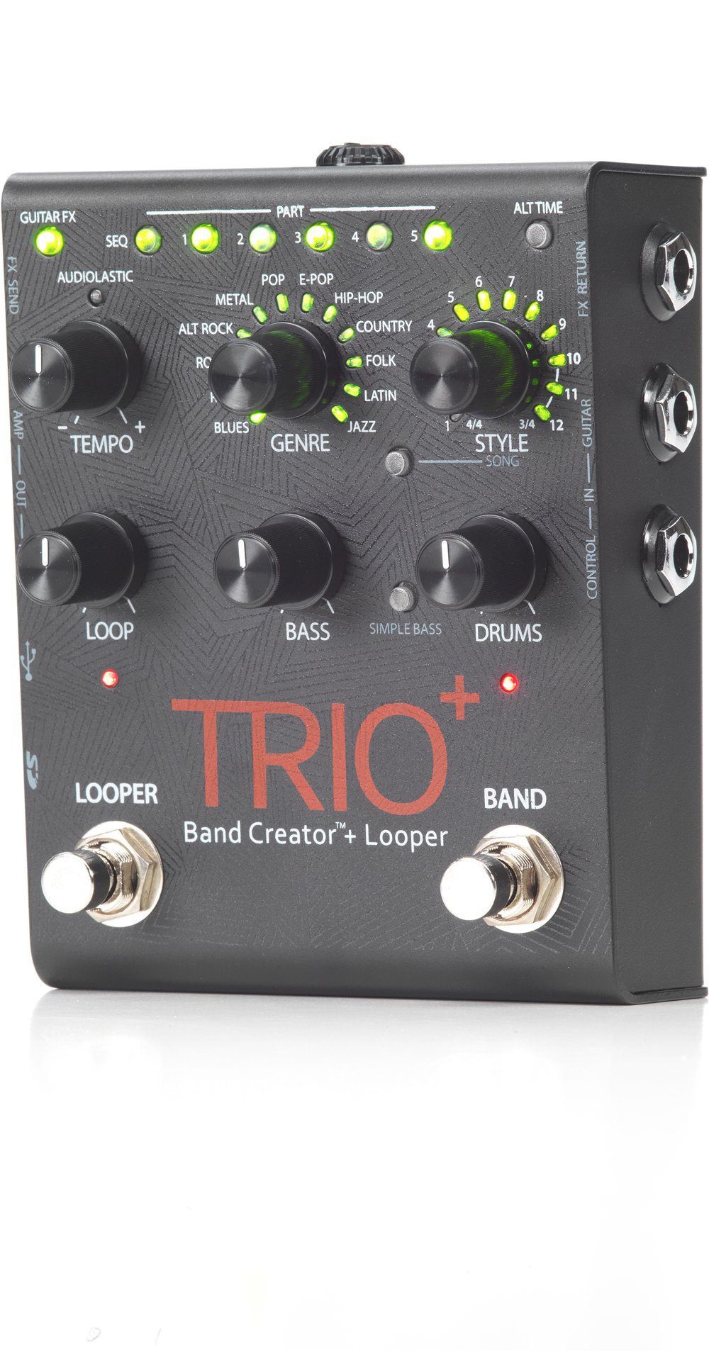 Foto 6 | Digitech Trio+ Band Creator + Looper Con Pedal Fs3x, 4 Cables Y Fuente De Alimentación - Venta Internacional.