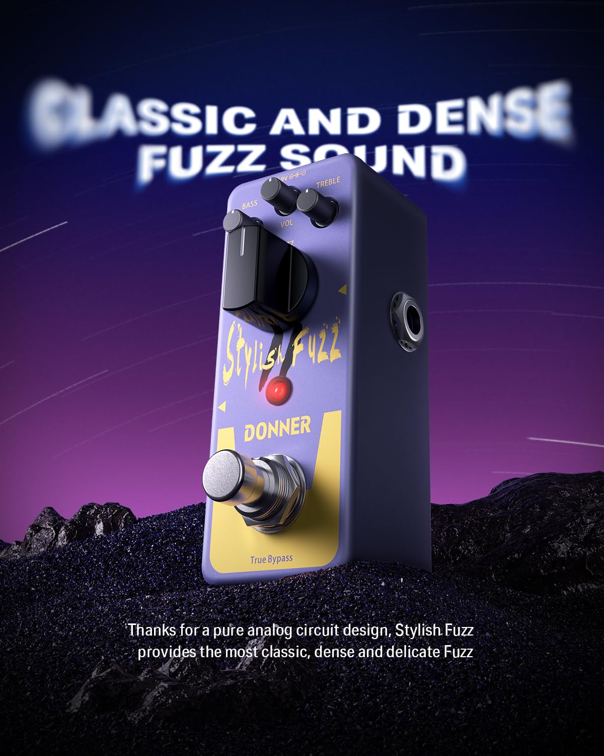 Foto 3 pulgar | Pedal De Guitarra Fuzz Donner Fuzz Stylish Ⅱ Para Guitarra Eléctrica Y Bajo - Venta Internacional.