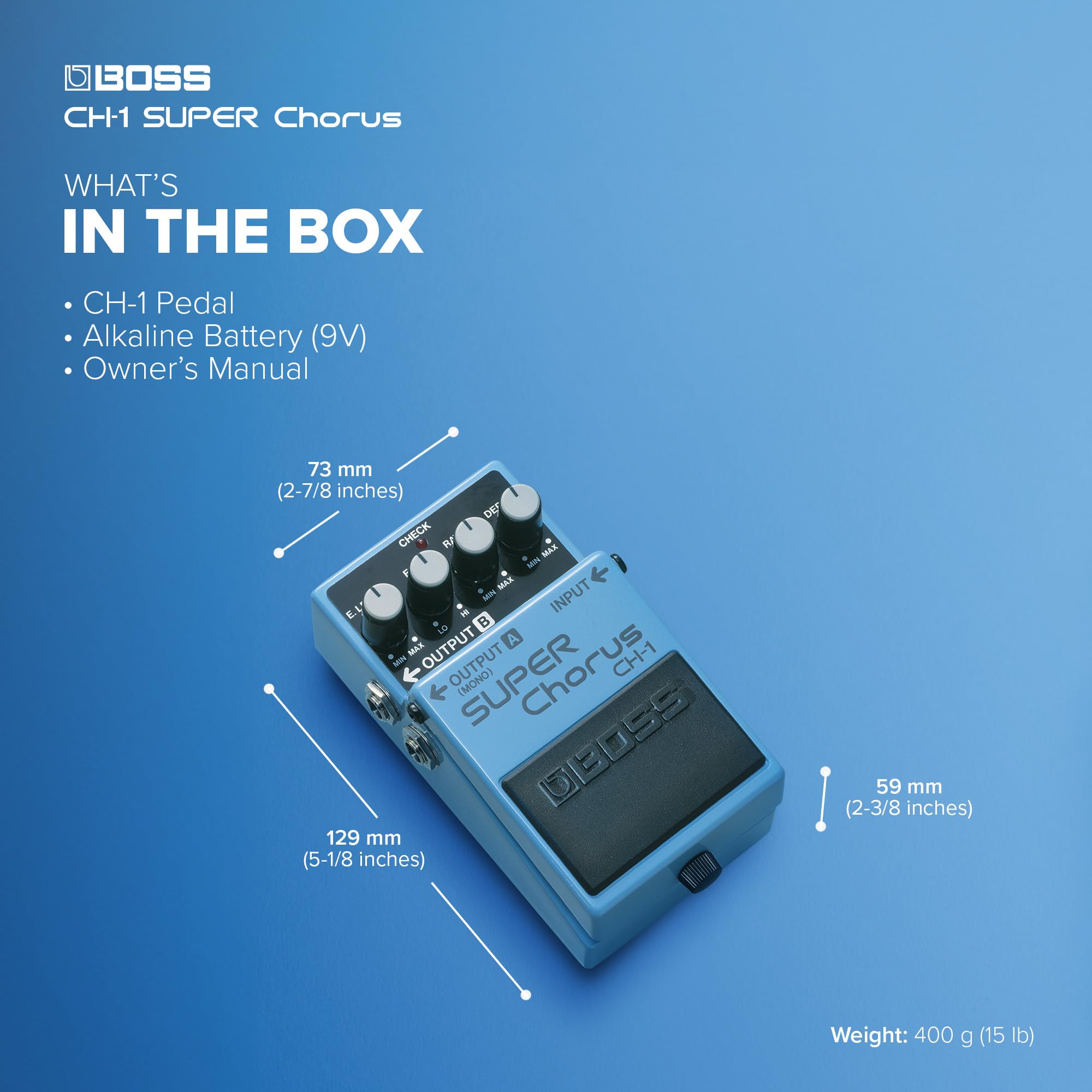 Foto 4 pulgar | Pedal Chorus Boss Ch-1 Stereo Super Para Guitarra Y Teclado - Venta Internacional.