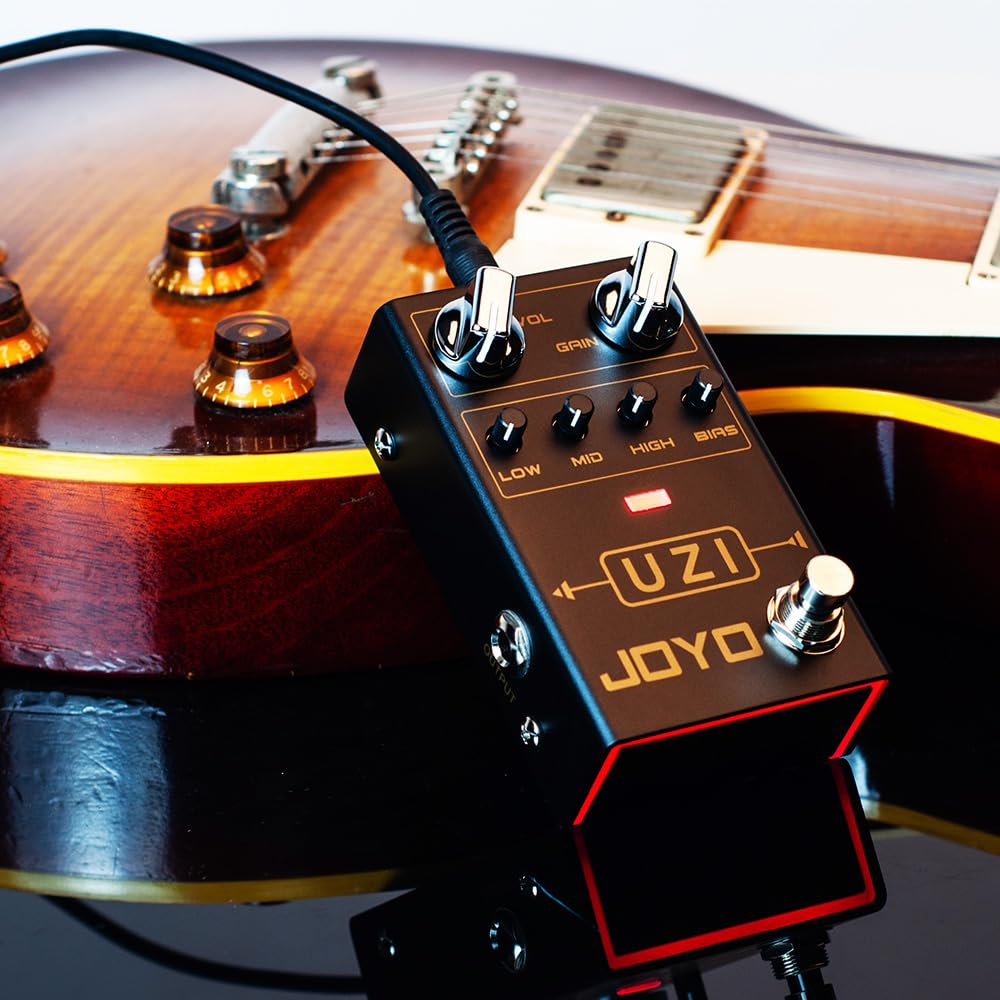 Foto 8 pulgar | Guitarra Eléctrica De Heavy Metal Joyo Uzi R-03 Con Pedal De Distorsión - Venta Internacional.