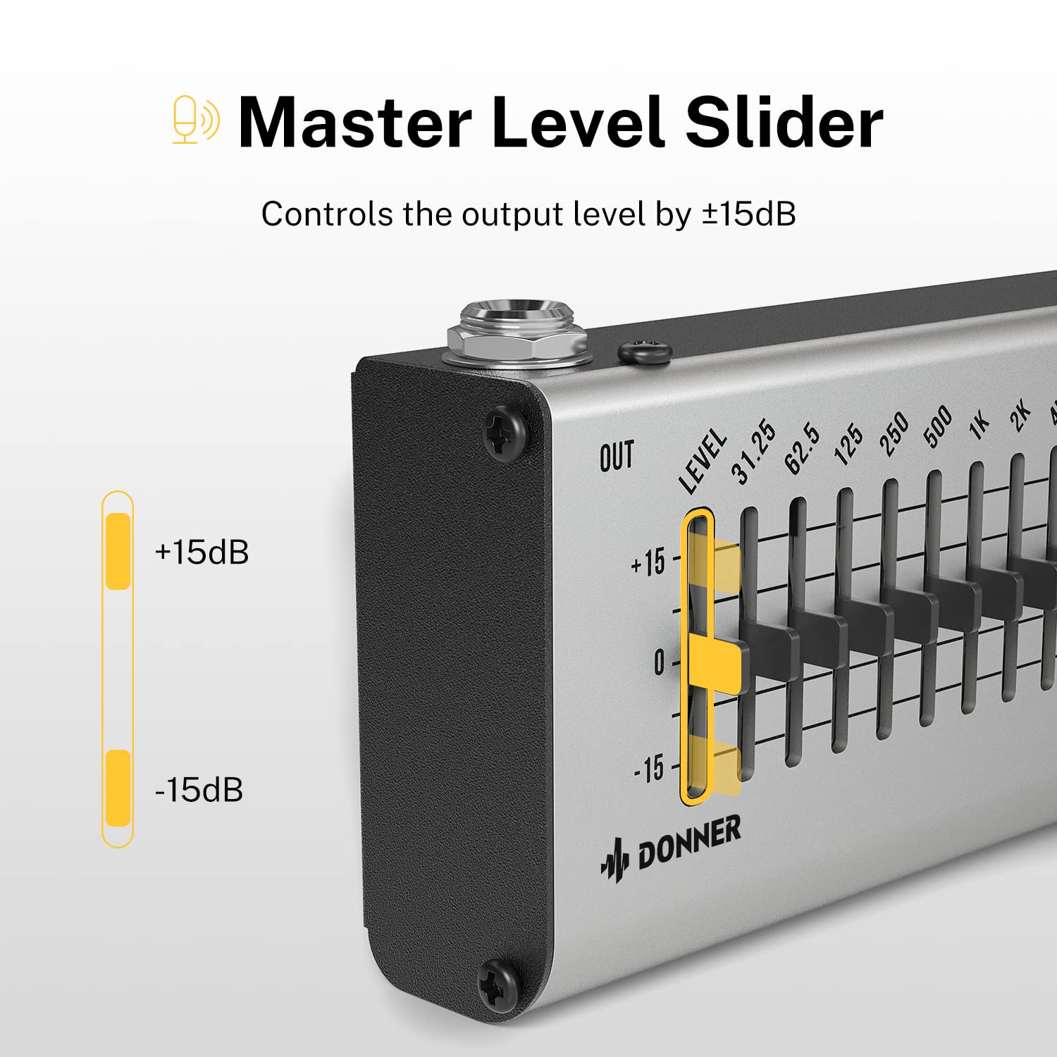 Foto 3 pulgar | Pedal Ecualizador Donner Eq Seeker 10 Band Para Guitarra Y Bajo - Venta Internacional.