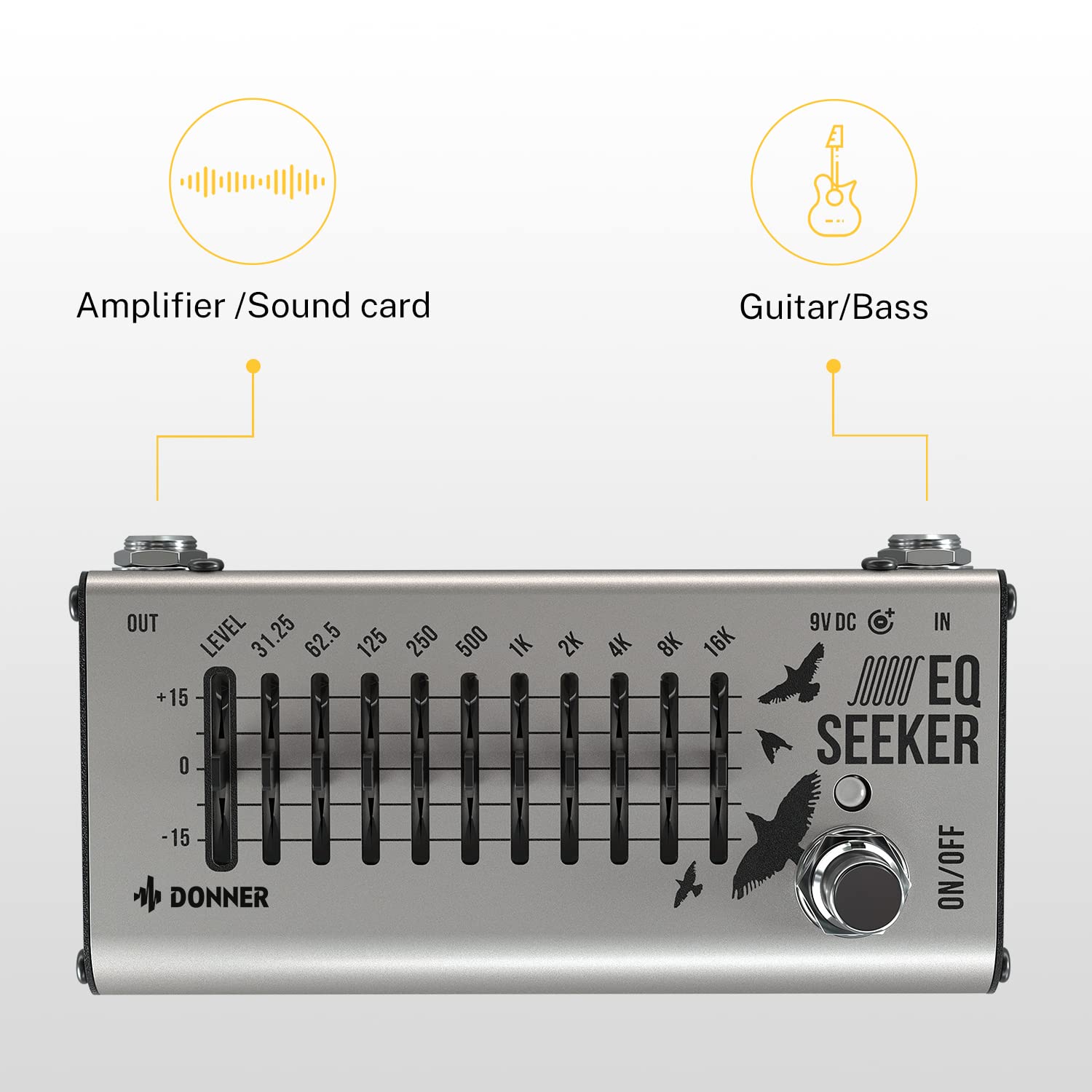 Foto 4 pulgar | Pedal Ecualizador Donner Eq Seeker 10 Band Para Guitarra Y Bajo - Venta Internacional.