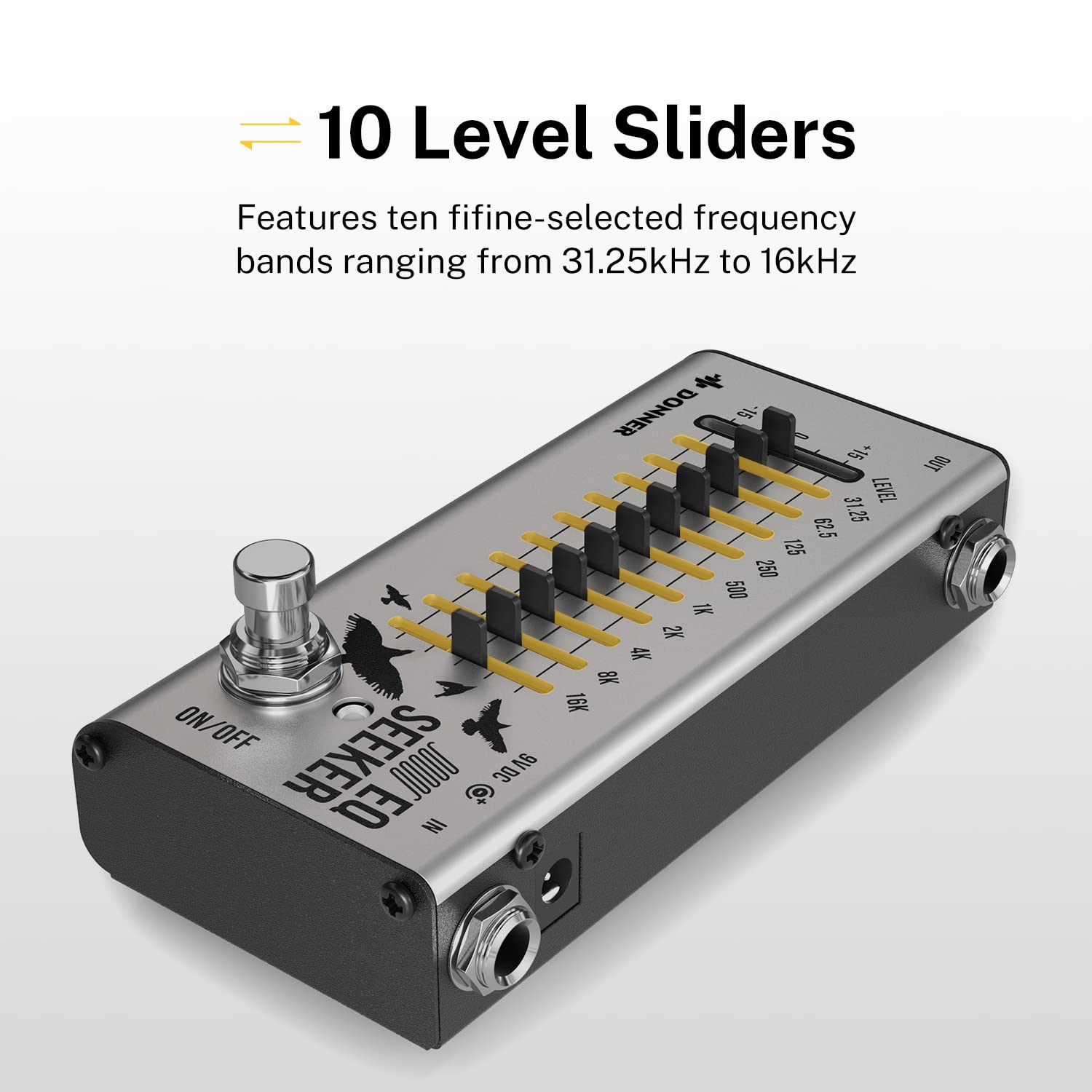 Foto 5 pulgar | Pedal Ecualizador Donner Eq Seeker 10 Band Para Guitarra Y Bajo - Venta Internacional.