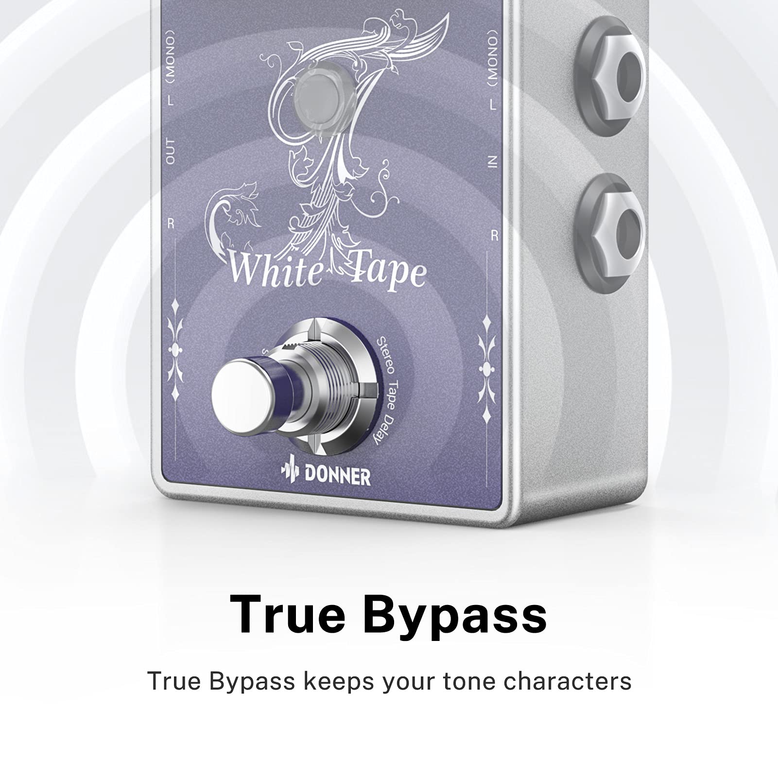 Foto 3 pulgar | Pedal Delay Donner White Tape Estéreo Analógico Para Guitarra - Venta Internacional.