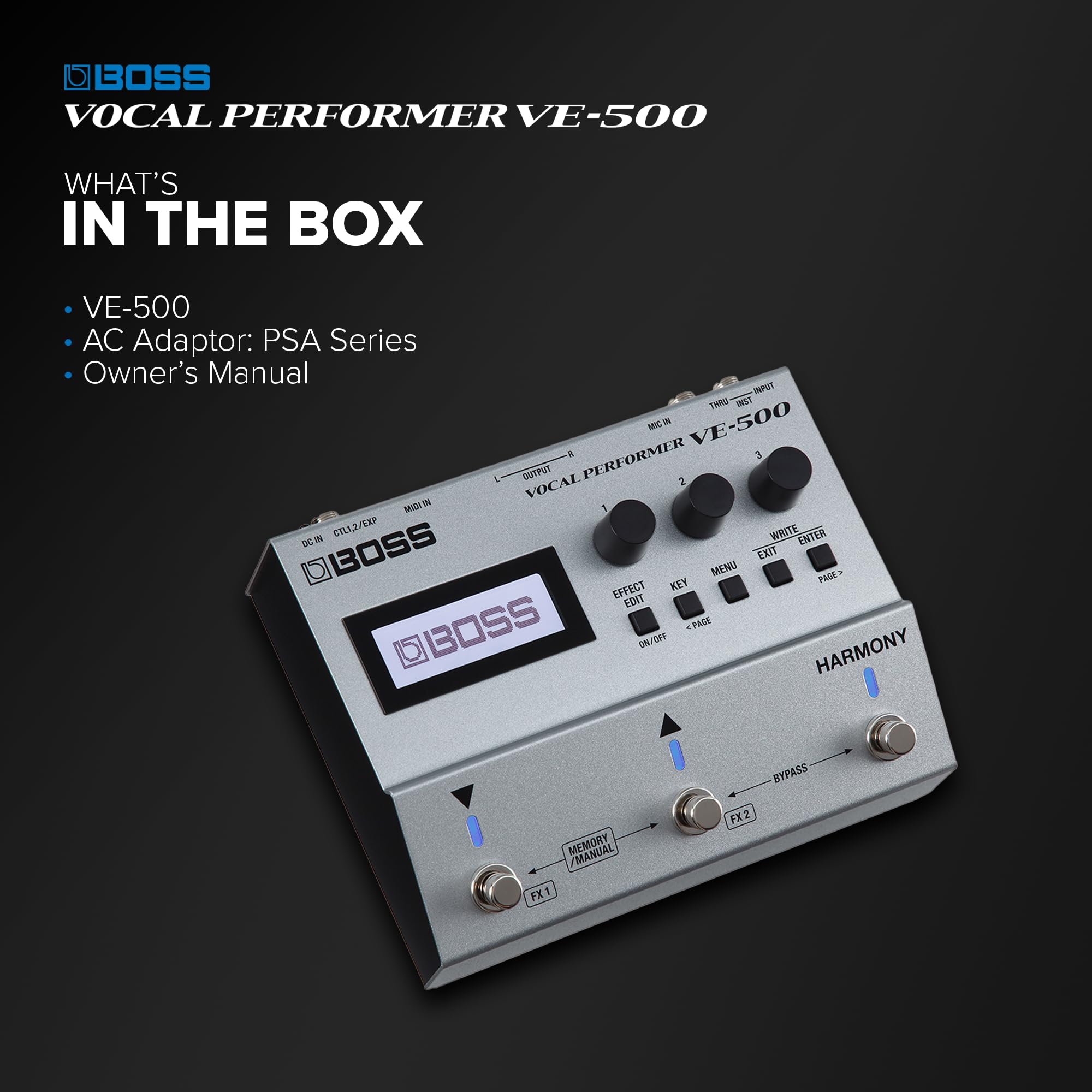 Foto 6 pulgar | Armonizador Vocal Pedal Boss Ve-500 Vocal Performer - Venta Internacional.