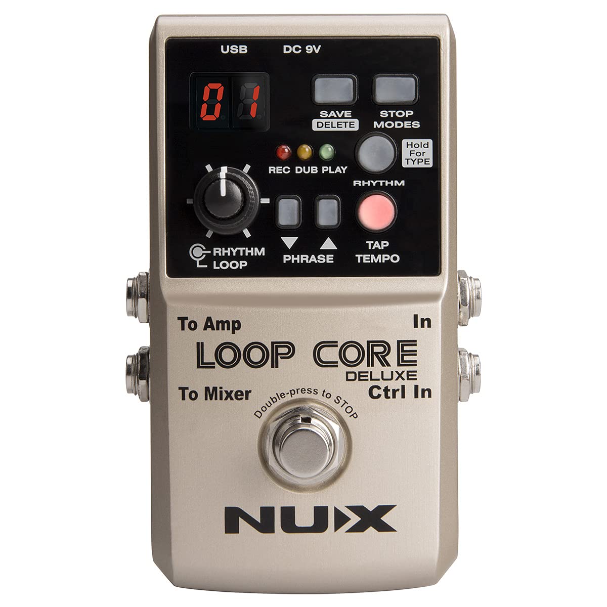 Foto 2 pulgar | Pedal Looper Nux Loop Core Deluxe De 24 Bits Con Caja De Ritmos - Venta Internacional.