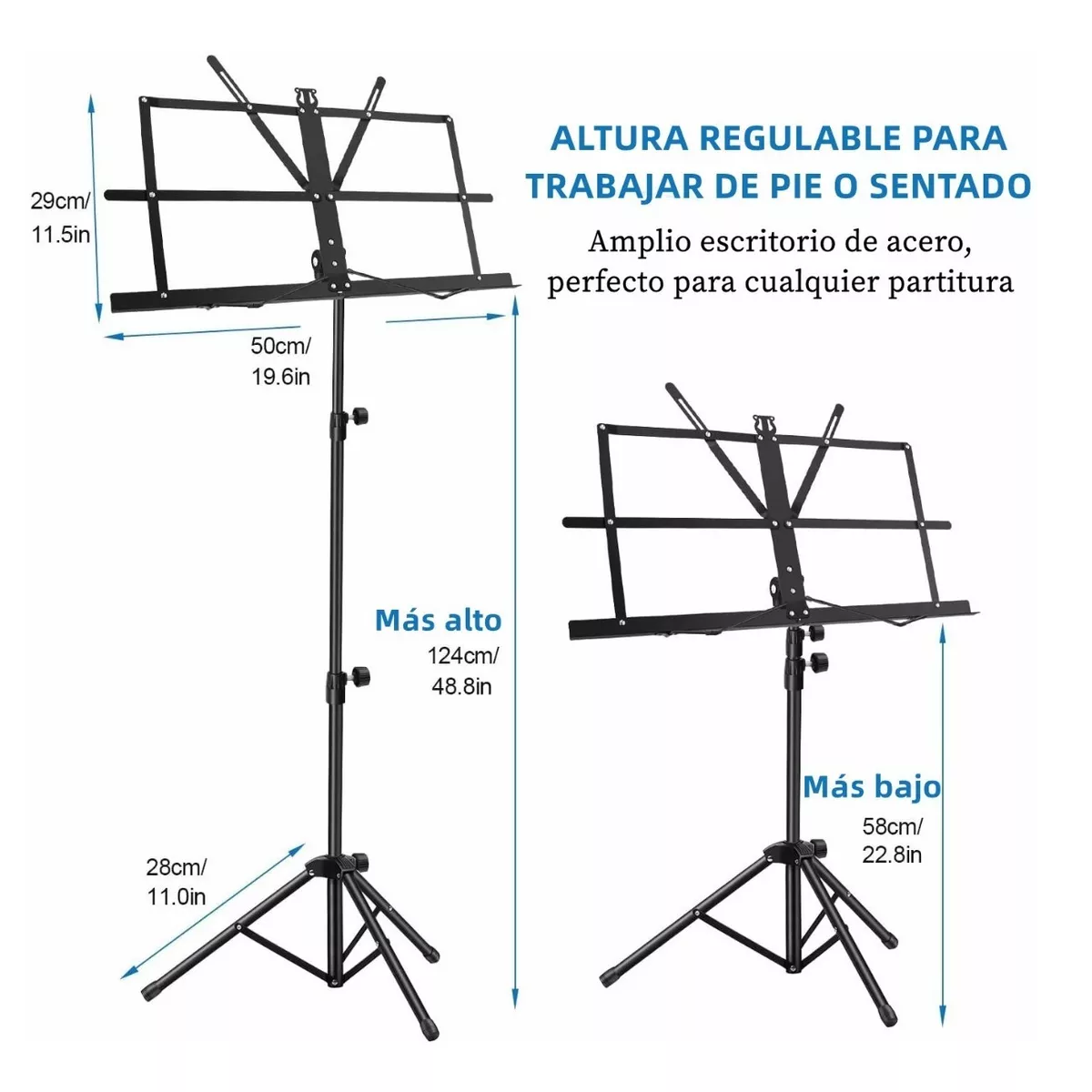 Foto 3 pulgar | Atril para Partitura Eo Safe Imports ESI-7549 color Negro