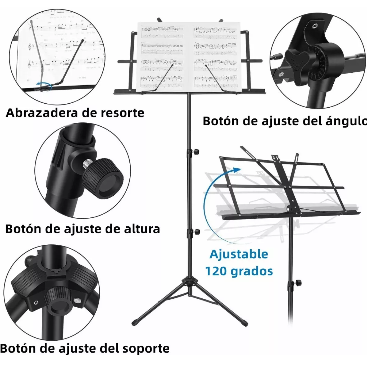 Foto 3 | Atril para Partitura Eo Safe Imports ESI-7549 color Negro